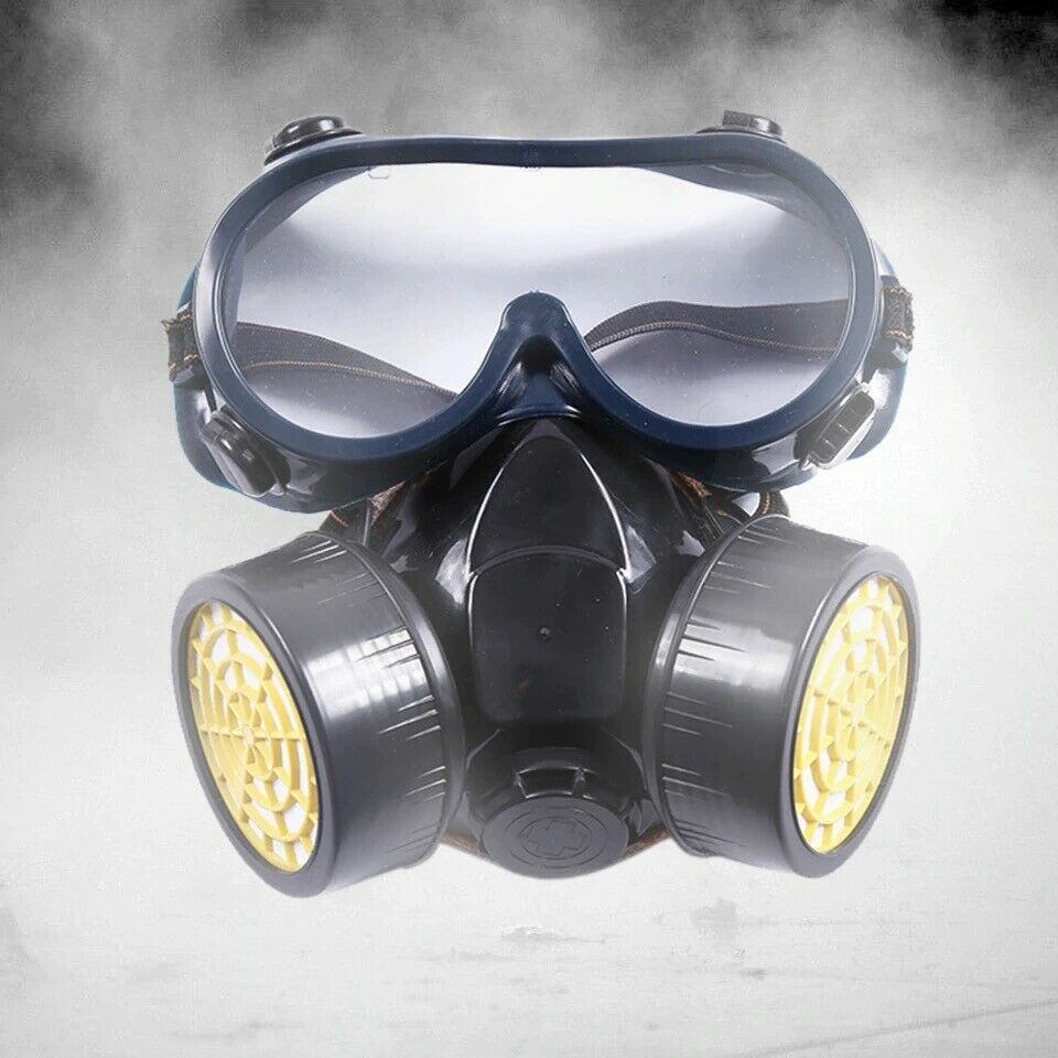 Emergency Survival Safety Respiratory Gas Mask Goggles &2 Dual Protection Filter by Plugsus Home Furniture - Proud Libertarian - Plugsus Home Furniture