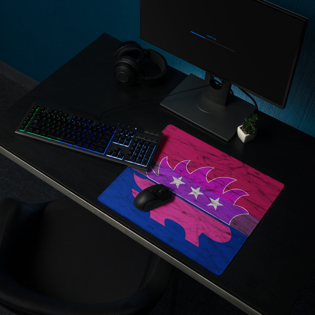 Libertarian Porcupine - LGBTQ - Bisexual Gaming mouse pad - Proud Libertarian - Proud Libertarian