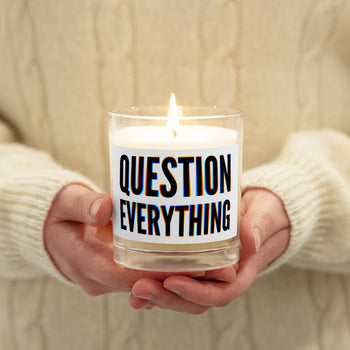 Question Everything Candle - Proud Libertarian - NewStoics