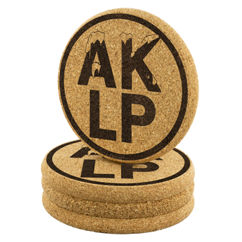 Alaska LP Cork Coasters - Proud Libertarian - Alaska Libertarian Party