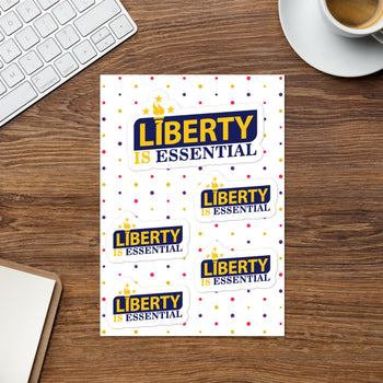 Liberty is Essential Sticker sheet - Proud Libertarian - Liberty is Essential