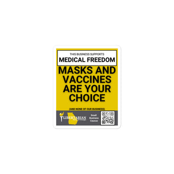 Medical Freedom LP Georgia Small Business Stickers - Proud Libertarian - Libertarian Party of Georgia