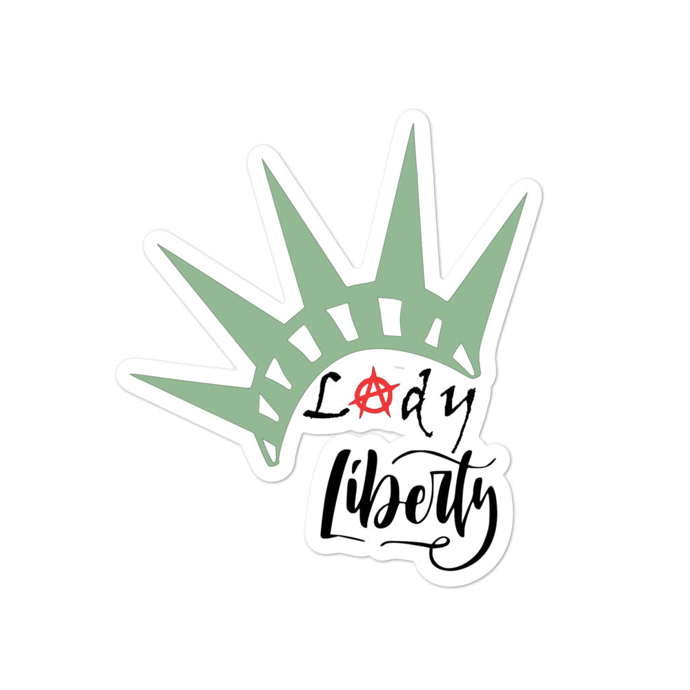 Lady Liberty Bubble-free stickers - Proud Libertarian - Proud Libertarian