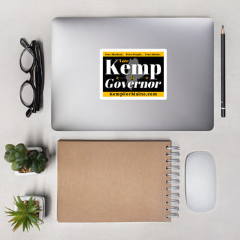Kemp for Maine Bubble-free stickers - Proud Libertarian - Kemp for Maine