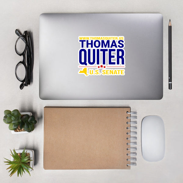 Quiter for US Senate Bubble-free stickers - Proud Libertarian - Thomas Quiter Campaign