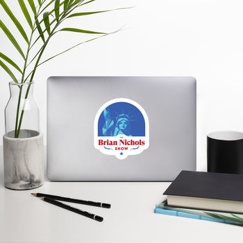 The Brian Nichols Show Logo Bubble-free stickers - Proud Libertarian - The Brian Nichols Show