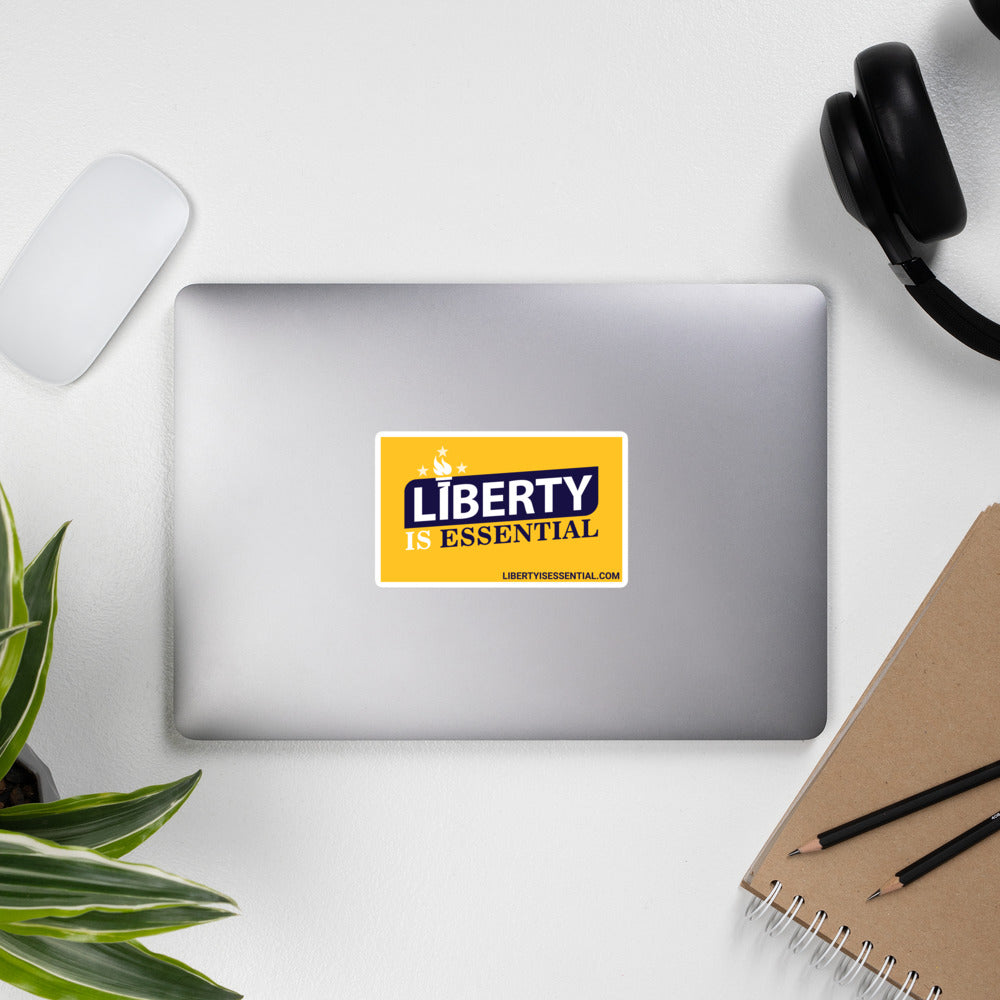 Liberty is Essential Bubble-free stickers - Proud Libertarian - Liberty is Essential