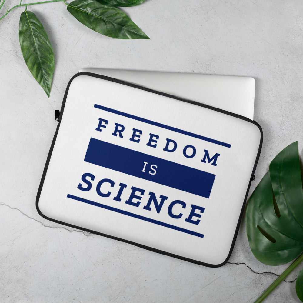 Freedom is Science Laptop Sleeve - Proud Libertarian - The Brian Nichols Show