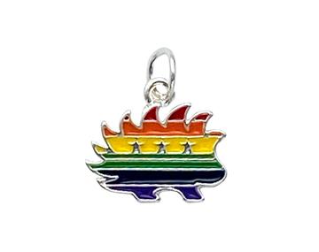 Libertarian Rainbow LGBTQ Porcupine Charm - Proud Libertarian - Fundraising for a Cause
