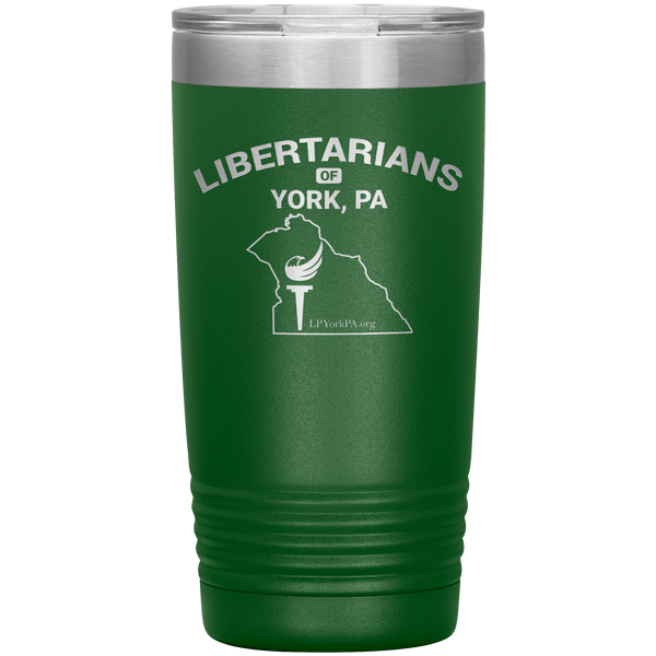 Libertarians of York PA Vaccuum Travel Mug - Proud Libertarian - Libertarian Party of Pennsylvania - York