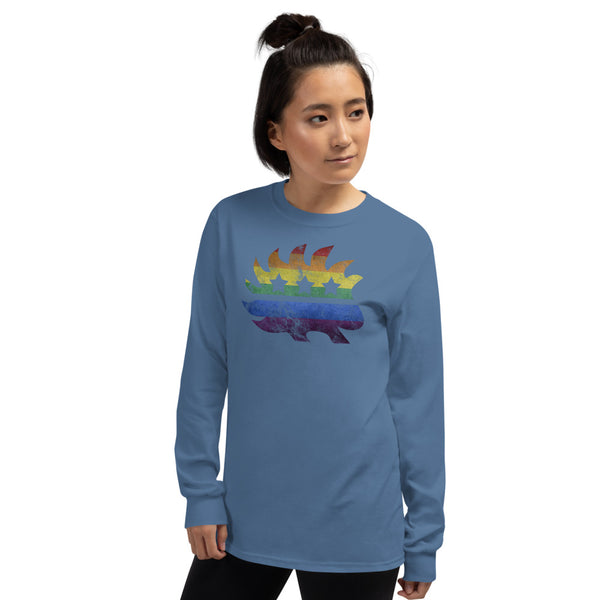 LGBTQ+ Pride Porcupine Long Sleeve Shirt - Proud Libertarian - Proud Libertarian