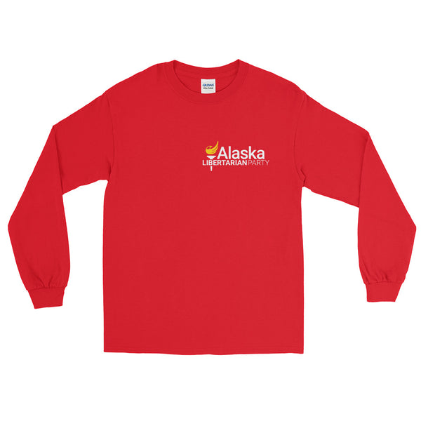 Alaska Libertarian Party Men’s Long Sleeve Shirt - Proud Libertarian - Alaska Libertarian Party
