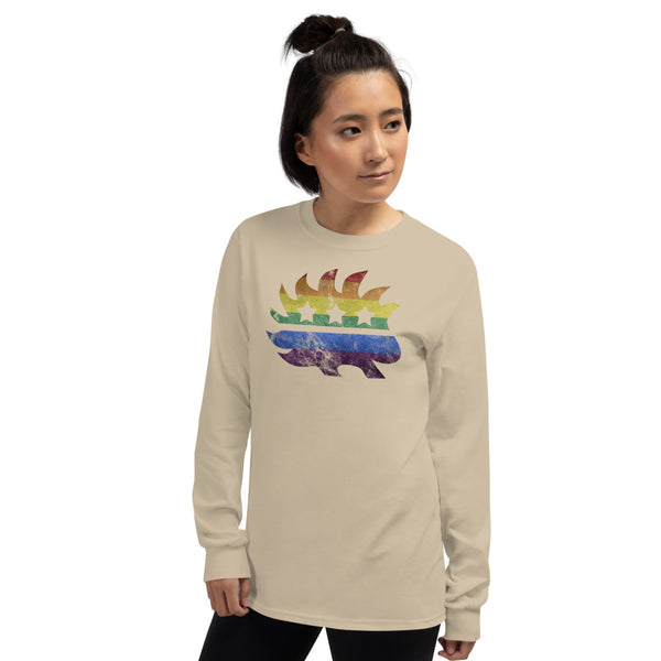 LGBTQ+ Pride Porcupine Long Sleeve Shirt - Proud Libertarian - Proud Libertarian