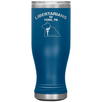 Libertarians of York PA Vaccuum Tumbler - Proud Libertarian - Libertarian Party of Pennsylvania - York