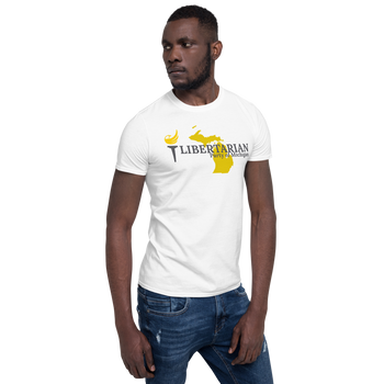 Libertarian Party of Michigan Short-Sleeve Unisex T-Shirt - Proud Libertarian - Proud Libertarian