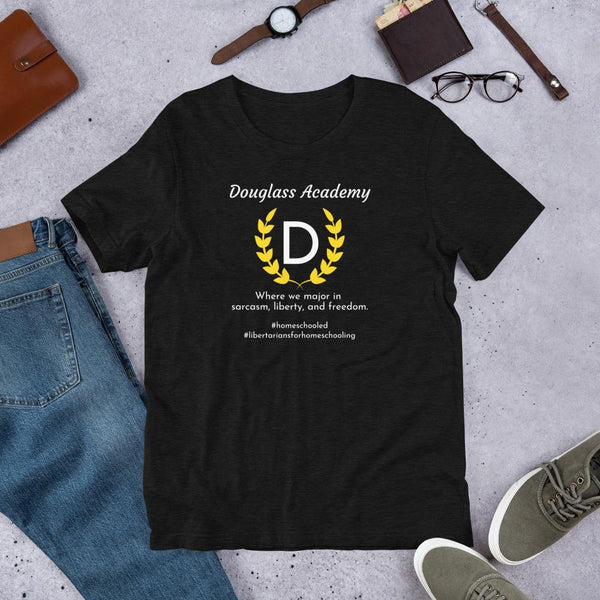 Douglass Academy Home School Short-Sleeve Unisex T-Shirt - Proud Libertarian - Proud Libertarian