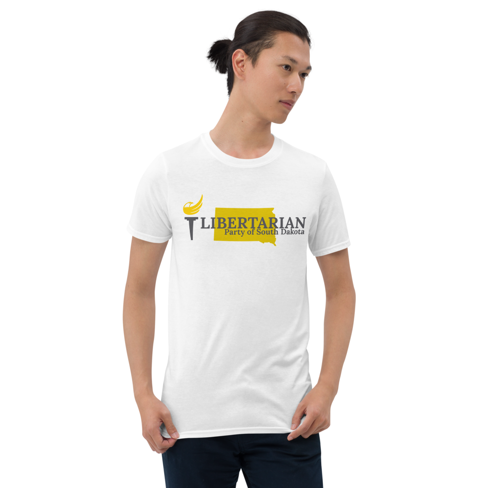 Libertarian Party of South Dakota Short-Sleeve Unisex T-Shirt - Proud Libertarian - Proud Libertarian