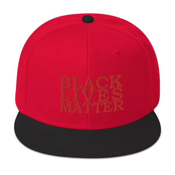 Black Lives Matter Low Contrast Snapback Hat - Proud Libertarian - Proud Libertarian