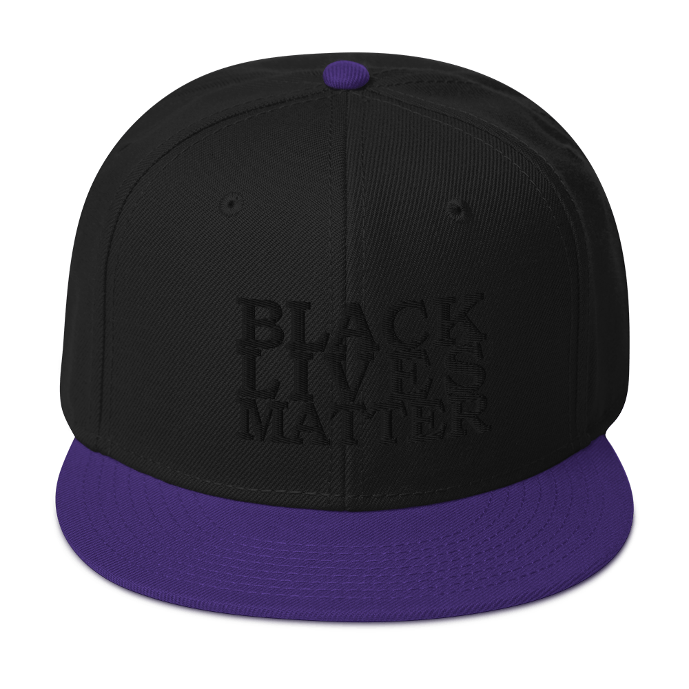 Black Lives Matter Low Contrast Snapback Hat - Proud Libertarian - Proud Libertarian