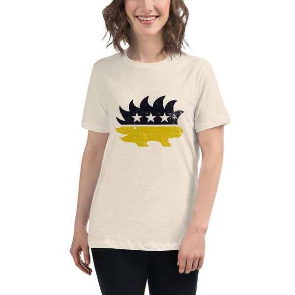 Ancap Porcupine Women's Relaxed T-Shirt - Proud Libertarian - Libertarian Frontier