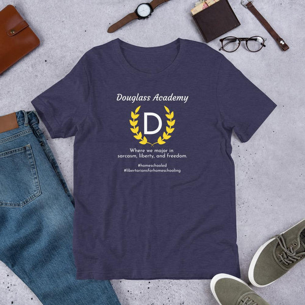 Douglass Academy Home School Short-Sleeve Unisex T-Shirt - Proud Libertarian - Proud Libertarian
