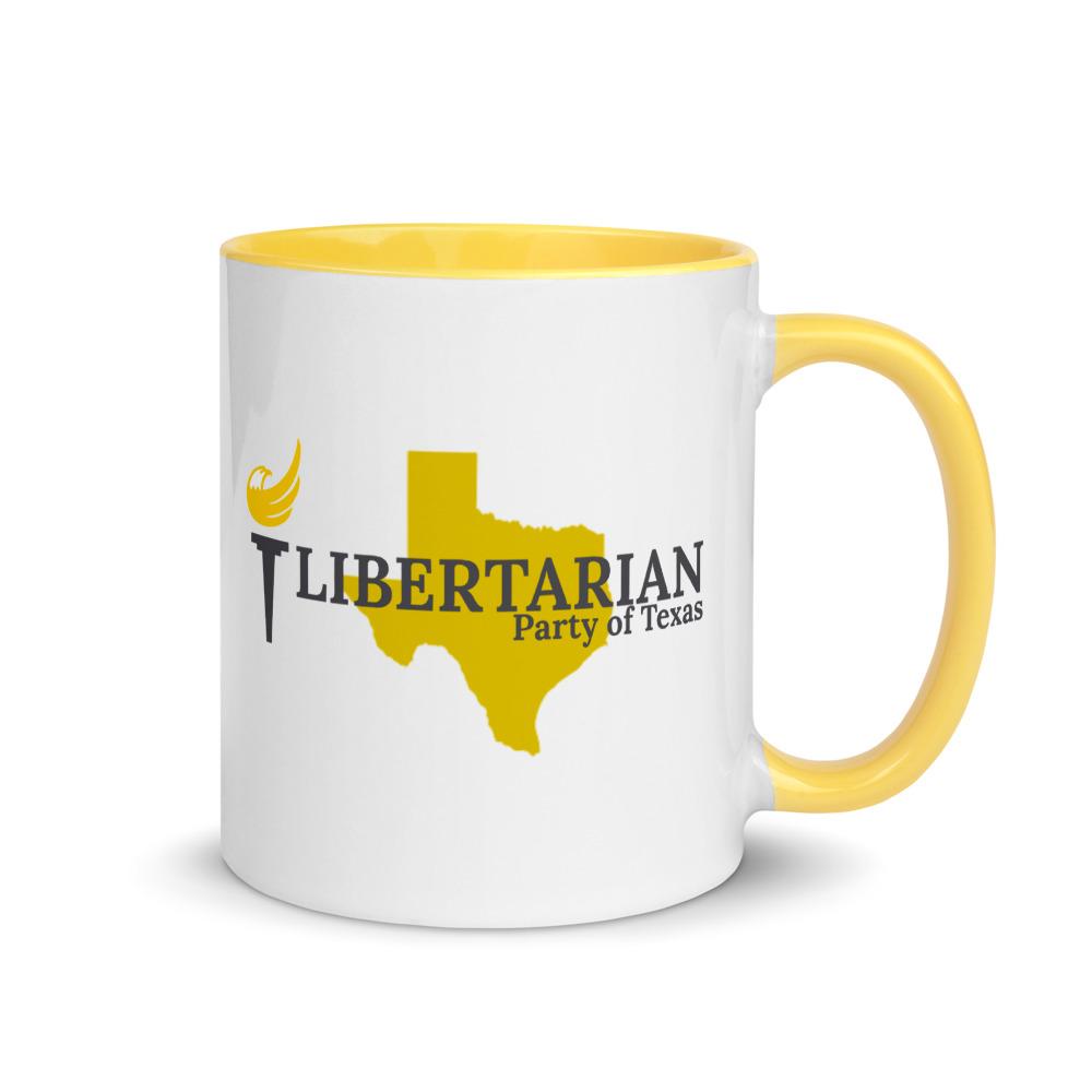 Libertarian Party of Texas Mug with Color Inside - Proud Libertarian - Proud Libertarian