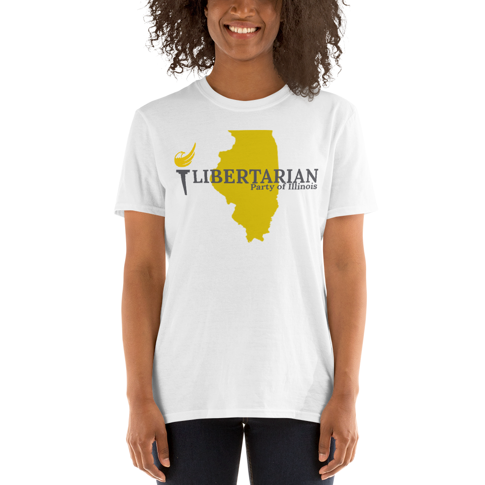 Libertarian Party of Illinois Short-Sleeve Unisex T-Shirt - Proud Libertarian - Proud Libertarian