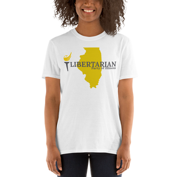 Libertarian Party of Illinois Short-Sleeve Unisex T-Shirt - Proud Libertarian - Proud Libertarian