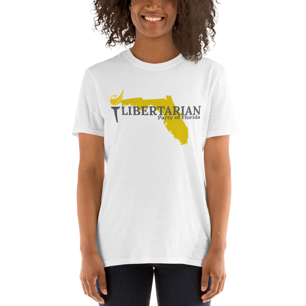 Libertarian Party of Florida Short-Sleeve Unisex T-Shirt - Proud Libertarian - Proud Libertarian
