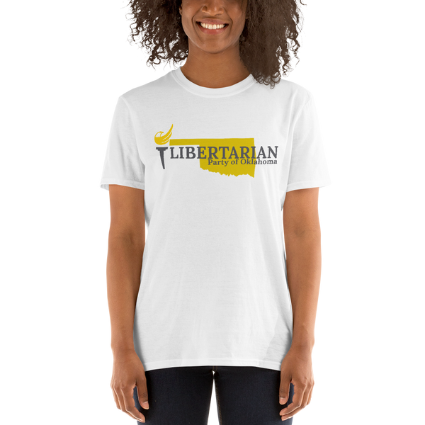 Libertarian Party of Oklahoma Short-Sleeve Unisex T-Shirt - Proud Libertarian - Proud Libertarian