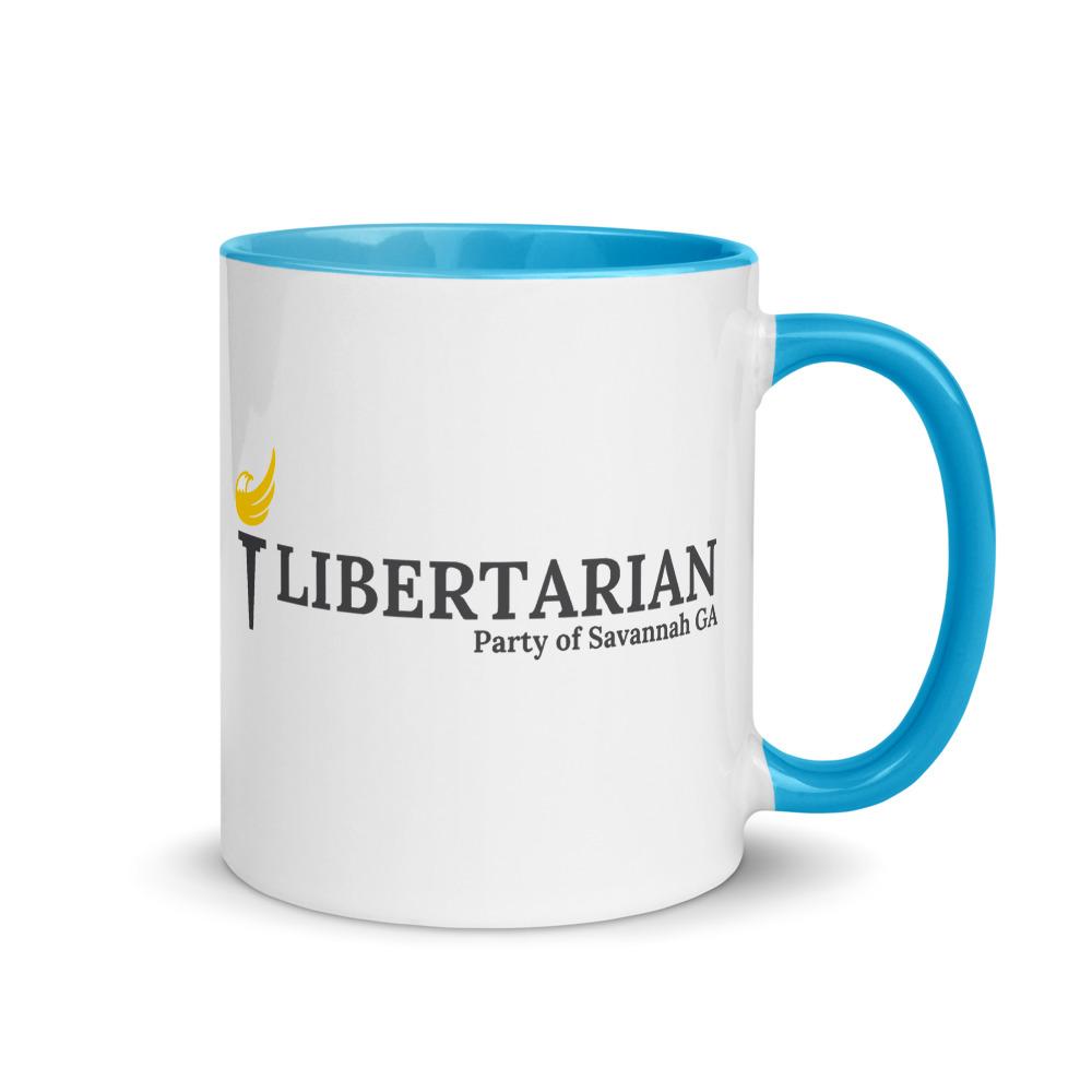 LP Savannah GA Mug with Color Inside - Proud Libertarian - Proud Libertarian