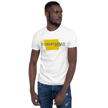 Libertarian Party of Iowa Short-Sleeve Unisex T-Shirt - Proud Libertarian - Proud Libertarian