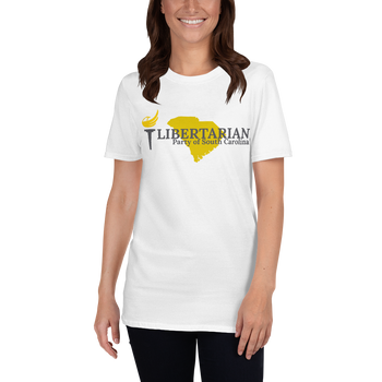 Libertarian Party of South Carolina Short-Sleeve Unisex T-Shirt - Proud Libertarian - Proud Libertarian