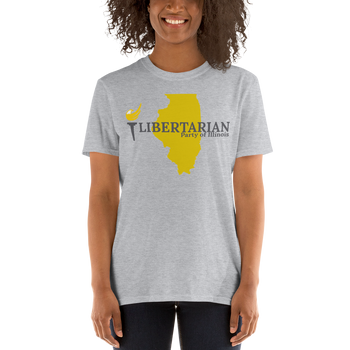 Libertarian Party of Illinois Short-Sleeve Unisex T-Shirt - Proud Libertarian - Proud Libertarian