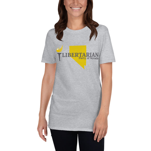 Libertarian Party of Nevada Short-Sleeve Unisex T-Shirt - Proud Libertarian - Proud Libertarian