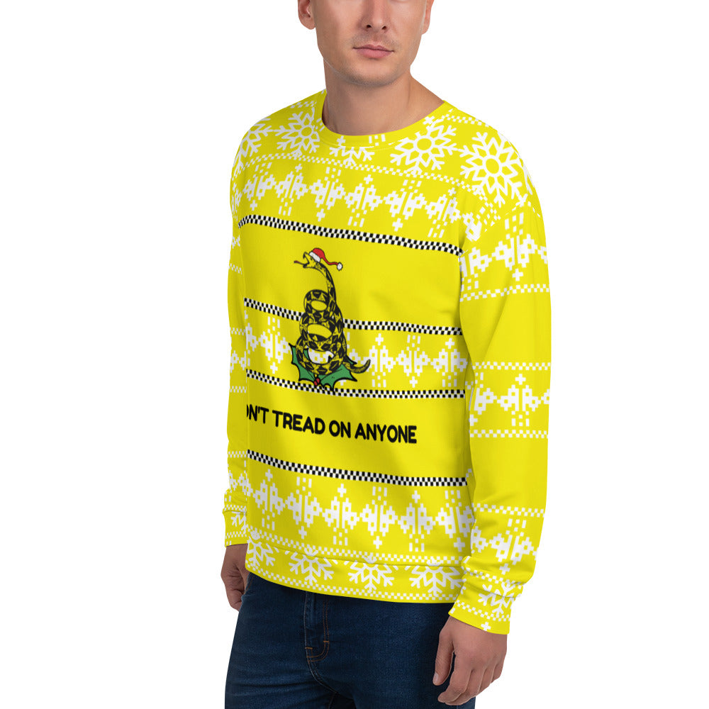 Don't Tread on me "Ugly Christmas Sweater" Unisex Sweatshirt - Proud Libertarian - Proud Libertarian