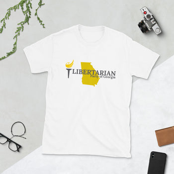 Shirt: Libertarian Party of Georgia T-Shirt - Proud Libertarian - Libertarian Party of Georgia