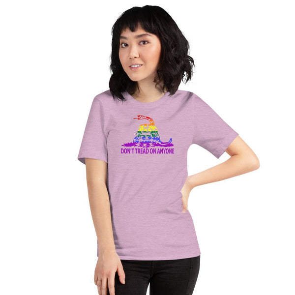 Don't Tread on Anyone LGBTQ Slim-Fit Unisex T-Shirt - Proud Libertarian - Proud Libertarian