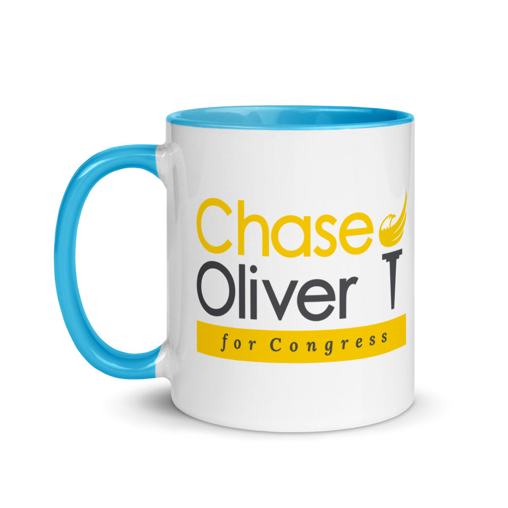 Chase Oliver For Congress Mug with Color Inside - Proud Libertarian