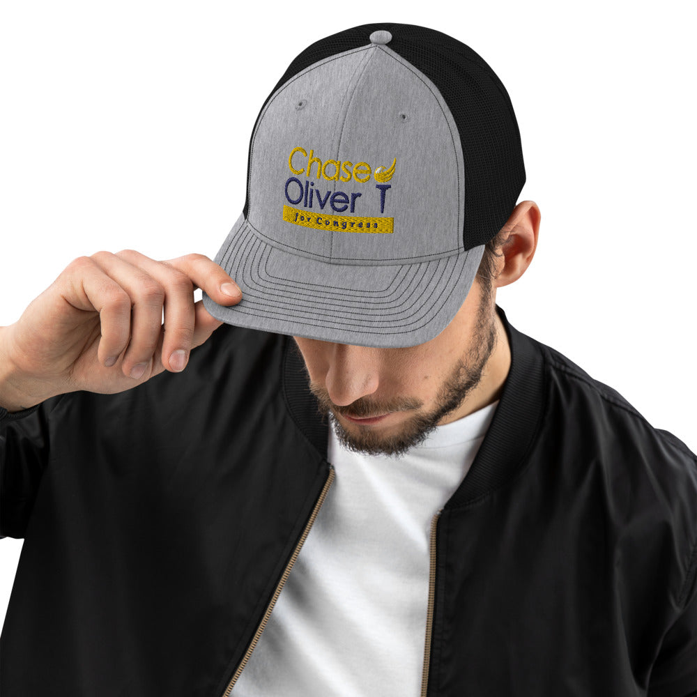 Chase Oliver For Congress Trucker Cap - Proud Libertarian