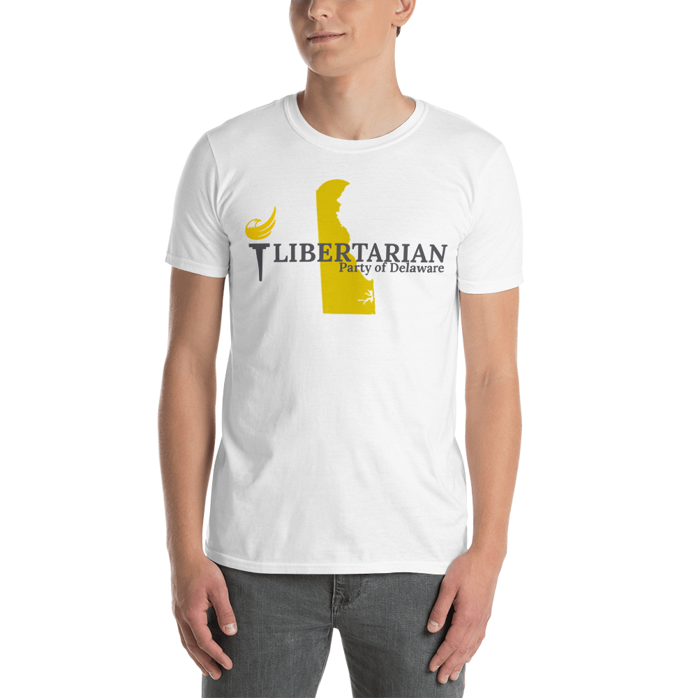 Libertarian Party of Delaware Short-Sleeve Unisex T-Shirt - Proud Libertarian - Proud Libertarian