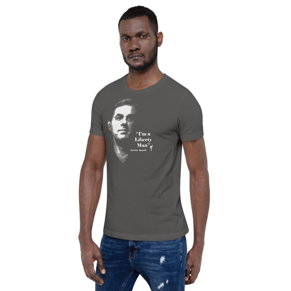 I'm a Liberty Man - Justin Amash Short-Sleeve Unisex T-Shirt - Proud Libertarian - Pirate Smile