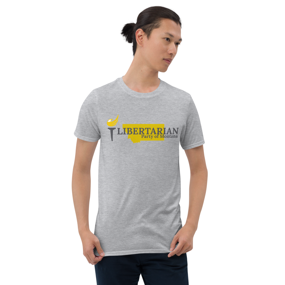 Libertarian Party of Montana Short-Sleeve Unisex T-Shirt - Proud Libertarian - Proud Libertarian