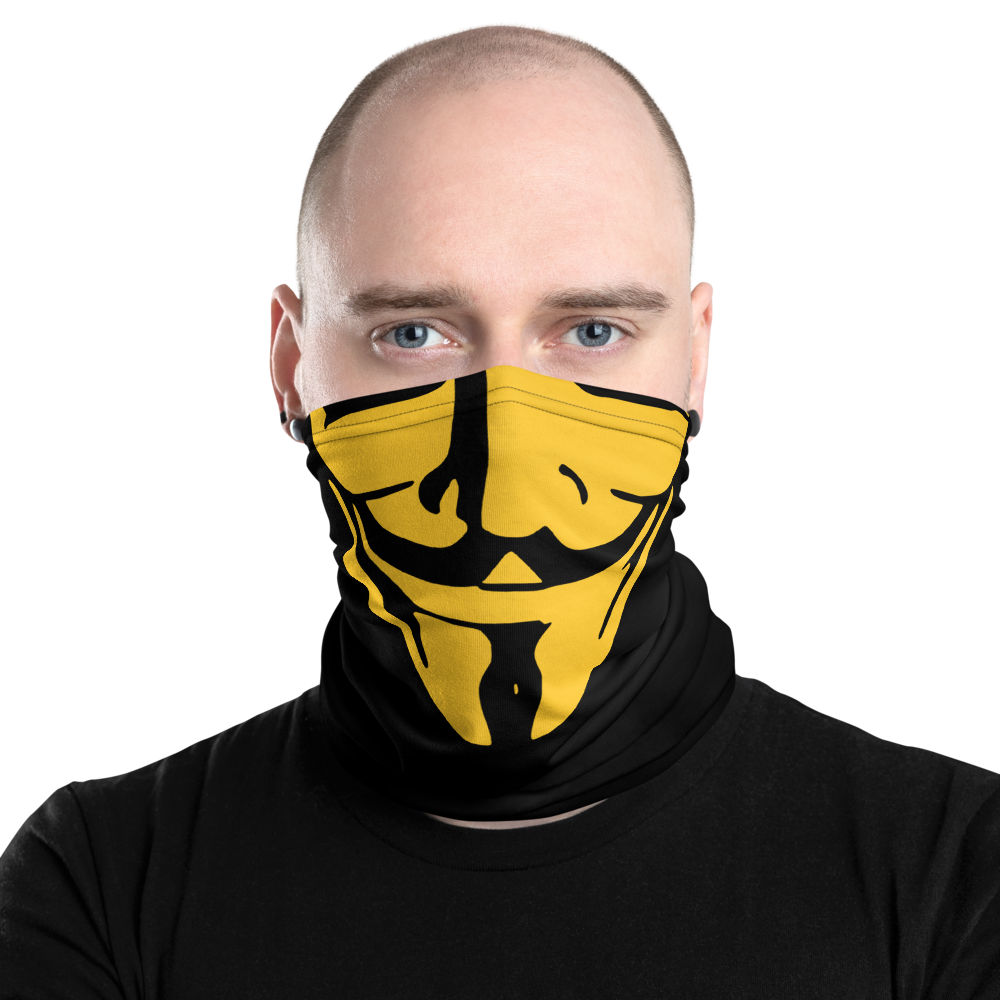 Guy Fawkes Anonymous mask (Yellow) - Proud Libertarian - Proud Libertarian