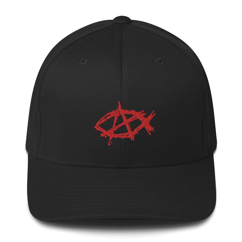 AnarchoChristian Flex-Fit hat - Proud Libertarian - AnarchoChristian
