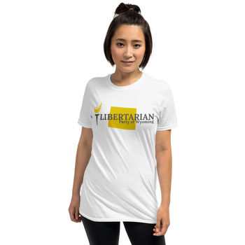 Libertarian Party of Wyoming Short-Sleeve Unisex T-Shirt - Proud Libertarian - Proud Libertarian