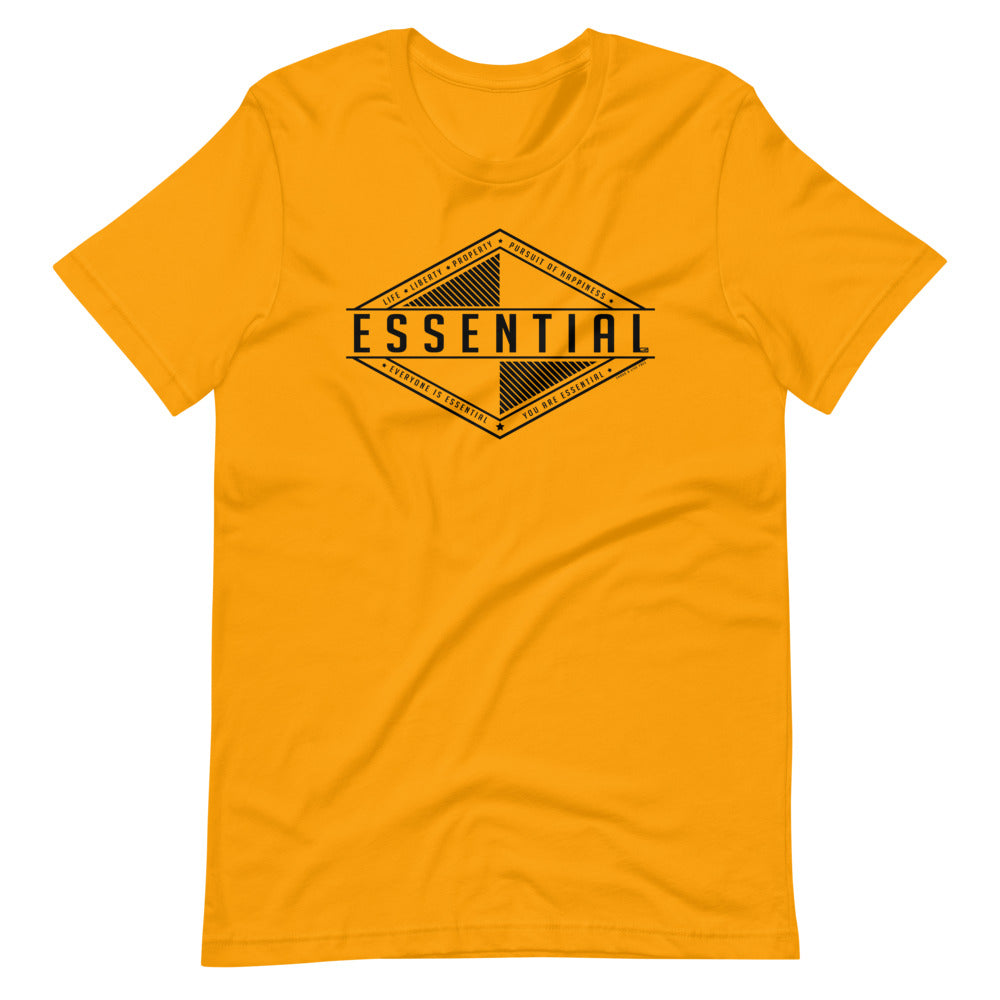 Liberty Is Essential. Short-Sleeve Unisex T-Shirt - Proud Libertarian - Pirate Smile