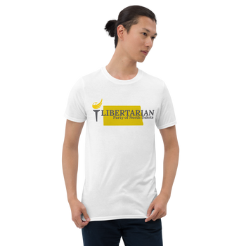Libertarian Party of North Dakota Short-Sleeve Unisex T-Shirt - Proud Libertarian - Proud Libertarian