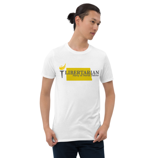 Libertarian Party of North Dakota Short-Sleeve Unisex T-Shirt - Proud Libertarian - Proud Libertarian
