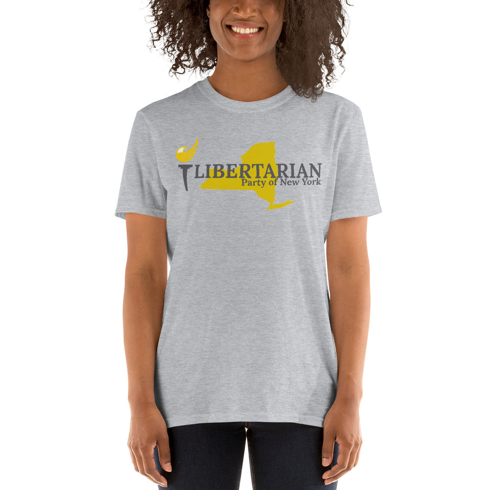 Libertarian Party of New York Short-Sleeve Unisex T-Shirt - Proud Libertarian - Proud Libertarian